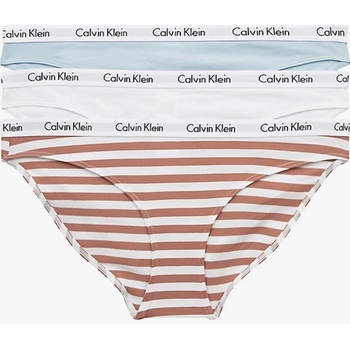 Calvin Klein Dámské kalhotky QD3588 3PACK 642 Mix