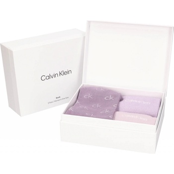 Calvin Klein Dárková sada dámských ponožek Milada 3 páry fialová