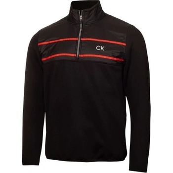 Calvin Klein Harrow Hybrid Half zip černá