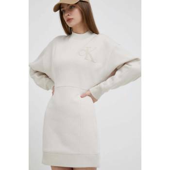 Calvin Klein Jeans šaty Chenille J20J221637 béžová