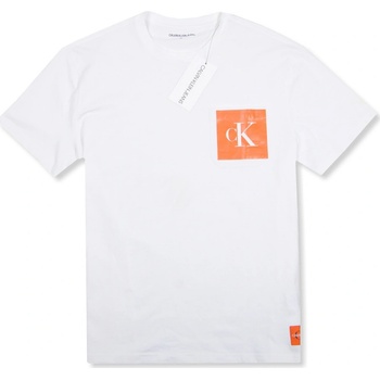 Calvin Klein pánské tričko Iconic Logo bílé