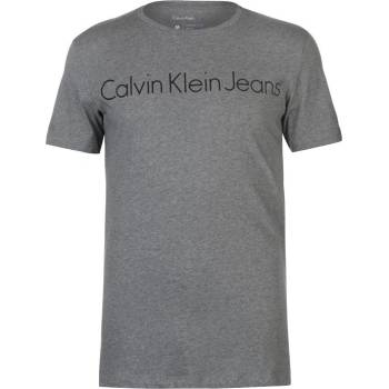 Calvin Klein pánské triko Jeans Treasure Šedé