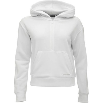 Calvin Klein PW 1/2 ZIP HOODIE dámská mikina bílá
