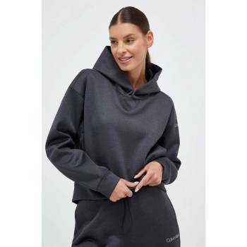 Calvin Klein Tréninková mikina Performance s kapucí šedá