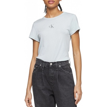 Calvin Klein tričko Signature blue modré 7708