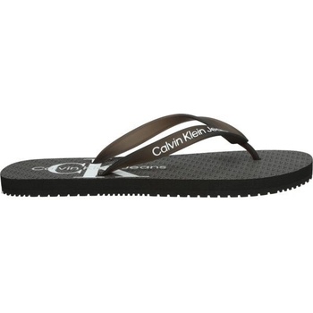 Calvin Klein žabky Jeans Beach Sandal Glossy YM0YM00952 Black Grey