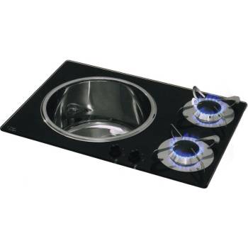 CAN Kombinovaný dřez s dvouplotýnkovým vařičem model PV1360