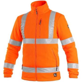 Canis CXS Preston Fleecová bunda výstražná pánská oranžová