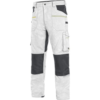 Canis CXS Stretch Pánské kalhoty bílá/šedá