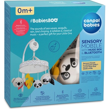 CANPOL 68 093 Senzorický kolotoč s hudebním boxem Bluetooth BabiesBoo