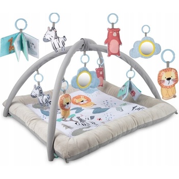 Canpol babies Plyšová edukativní hrací deka s hrazdičkou SAFARI