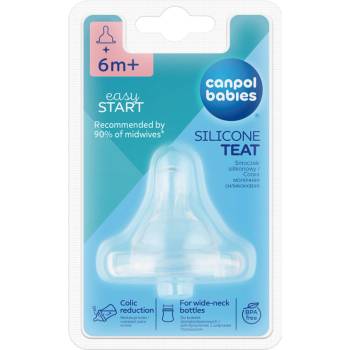 Canpol babies savička silikon třešinka široká 4kaše transparentní