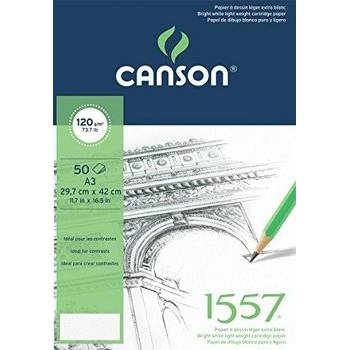 Canson Vysoce kvalitní blok lepený A3 120g 50archů