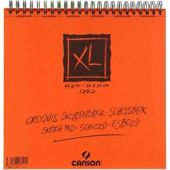 Canson XL blok v kroužkové vazbě A3 90g 120 archů