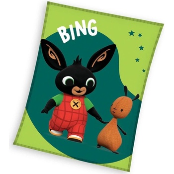 Carbotex Dětská deka mikroplyš Zajíček Bing a Kamarád Flop