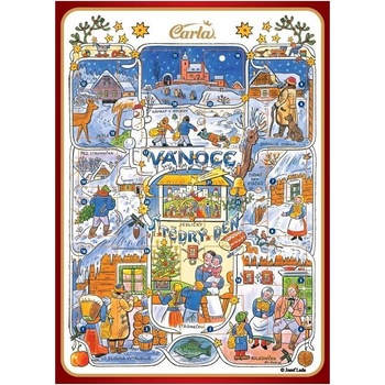 Carla Adventní kalendář s čokoládou Josef Lada 75 g