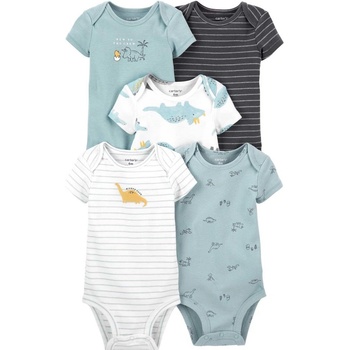 CARTER'S Body krátký rukáv Blue Dino chlapec LBB 5ks