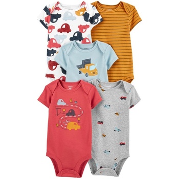 CARTER'S Body krátký rukáv Cars kluk 5ks