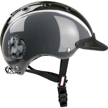 Casco přilba NORI HUFEISEN Černá šedá