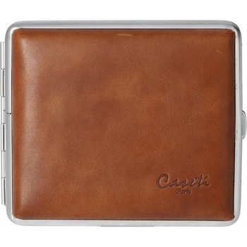 Caseti cigaretové pouzdro kožené hnědé 18 cig.