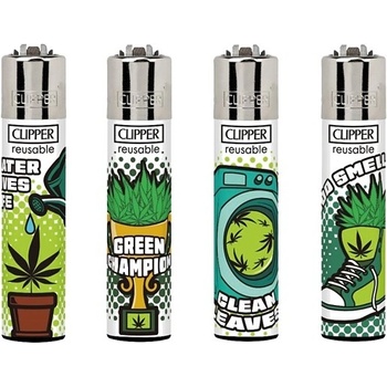 Celá sada zapalovačů Clipper Weed Status