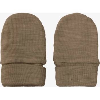 CeLaVi Dvouvrstvé rukavice ze 100% merino vlny hnědé Cocoa Creme