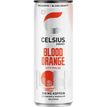 Celsius Energetický Nápoj City Pulse Červený Pomeranč 355 ml