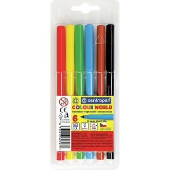 Centropen Colour World 7550 6 ks