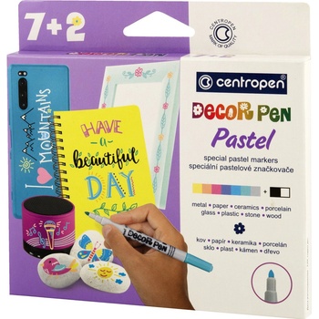 Centropen Decor pen Pastel 2738/7+2