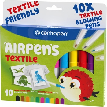 Centropen Foukací fixy TEXTILE 1539 na textil sada 10 ks