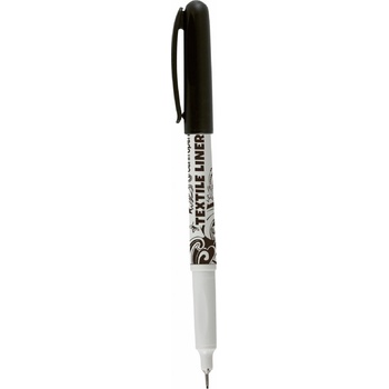 Centropen Textile Popisovač na textil tenký Černý 1 kus
