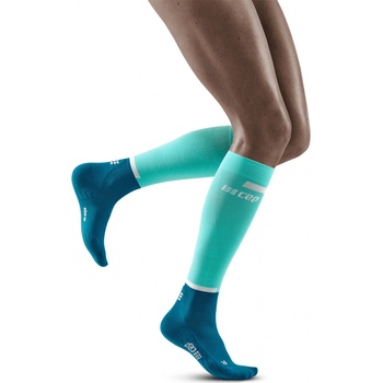 CEP dámské běžecké kompresní podkolenky 4.0 ocean / petrol