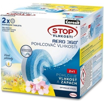 Ceresit Stop vlhkosti Aero 360° náhradní tablety 2 x 450 g Luční kvítí