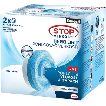 Ceresit Stop vlhkosti Aero 360° náhradní tablety 2 x 450 g Neutral