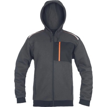 Cerva EMERTON STR mikina šedá/oranžov