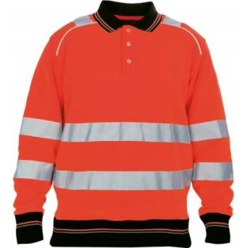 Cerva Knoxfield HI-VIS Reflexní polo mikina červená