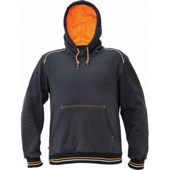 Cerva Knoxfield Pracovní mikina klokanka antracit/červená