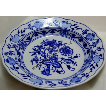 Český porcelán Dubí Talíř porcelán bílý hluboký 24 cm