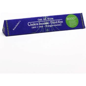 Chakra Incense vonné tyčinky tibetské Third eye forgiveness 19 ks