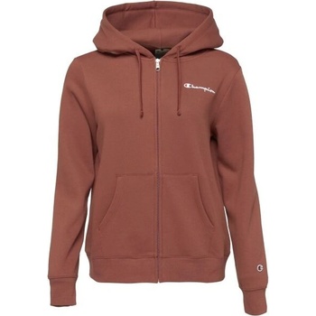 Champion HOODED FULL ZIP dámská mikina hnědá