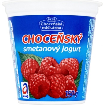 Choceňská mlékárna Choceňský smetanový jogurt malina 150 g