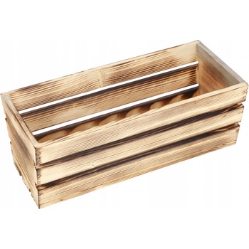 ČistéDřevo Dřevěná bedýnka květináč 40 cm