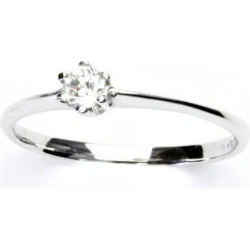 Čištín bílé zlato prstýnek se zirkonem VR 326