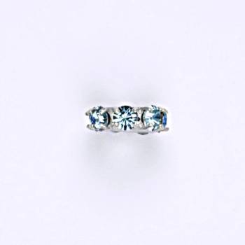 Čištín Korálek 36939740 Stříbrný se swarovski akvamarín krystal P 1371