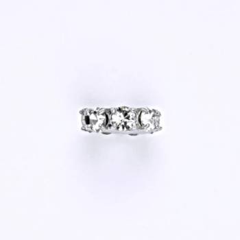 Čištín Korálek 36939750 Stříbrný se swarovski čirými krystaly P 1371