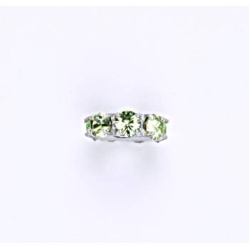 Čištín Korálek 36939751 Stříbrný se swarovski peridot krystal P 1371