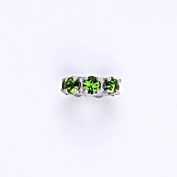 Čištín Korálek 36939772 Stříbrný se swarovski fern green krystal P 1371