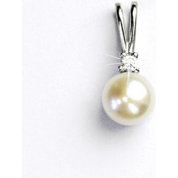 Čištín Zlatý přívěsek, přírodní perla bílá P 1207A