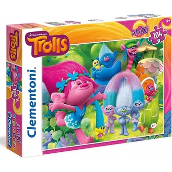 Clementoni 23981 Trolls MAXI 104 dílků
