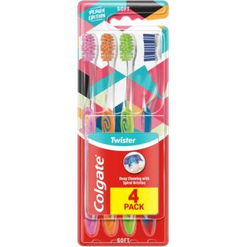 Colgate Twister Edition měkký 4 ks